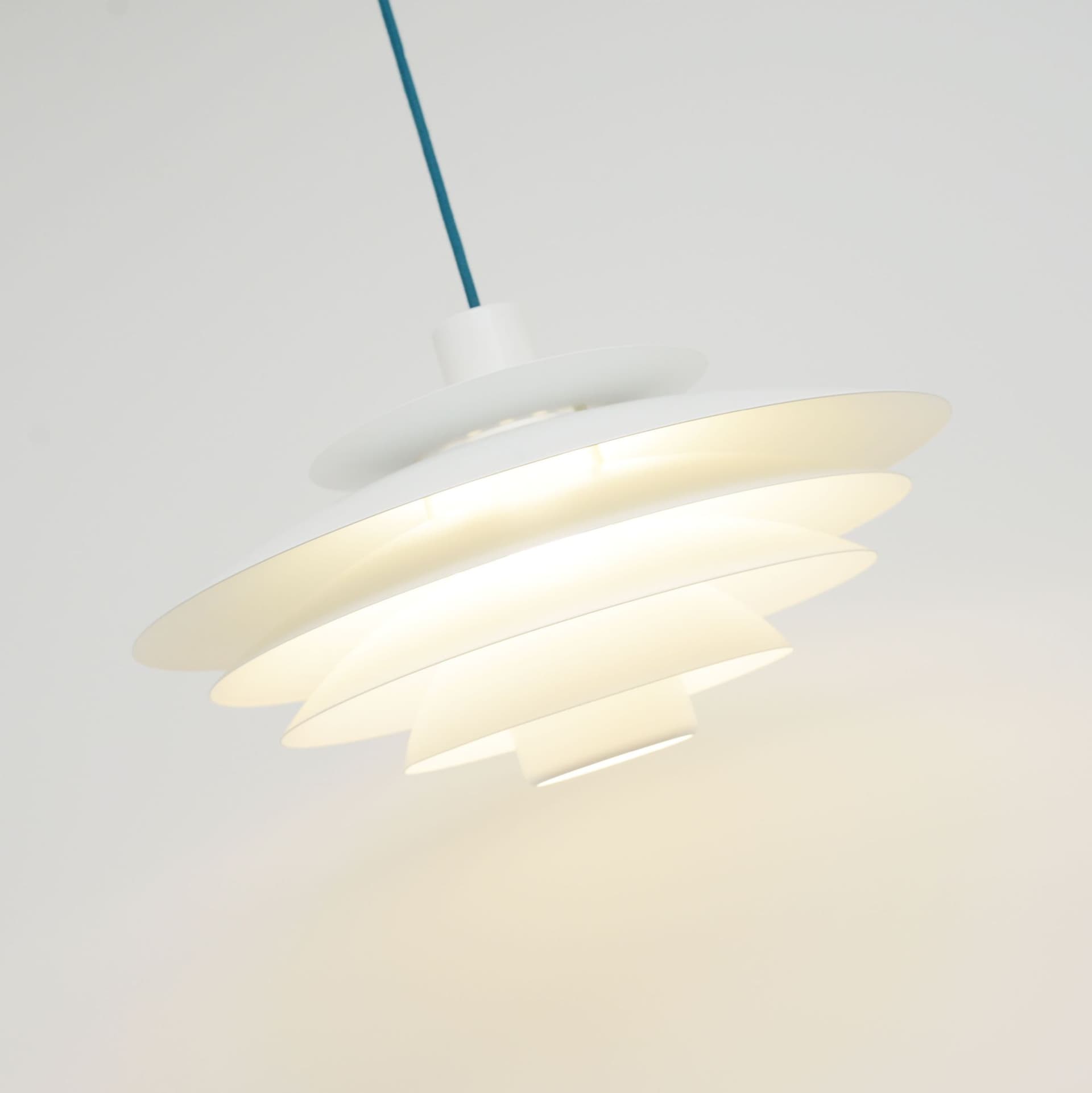 Pendant lamp Form Light, white metal, Denmark, 1970s. - 391050