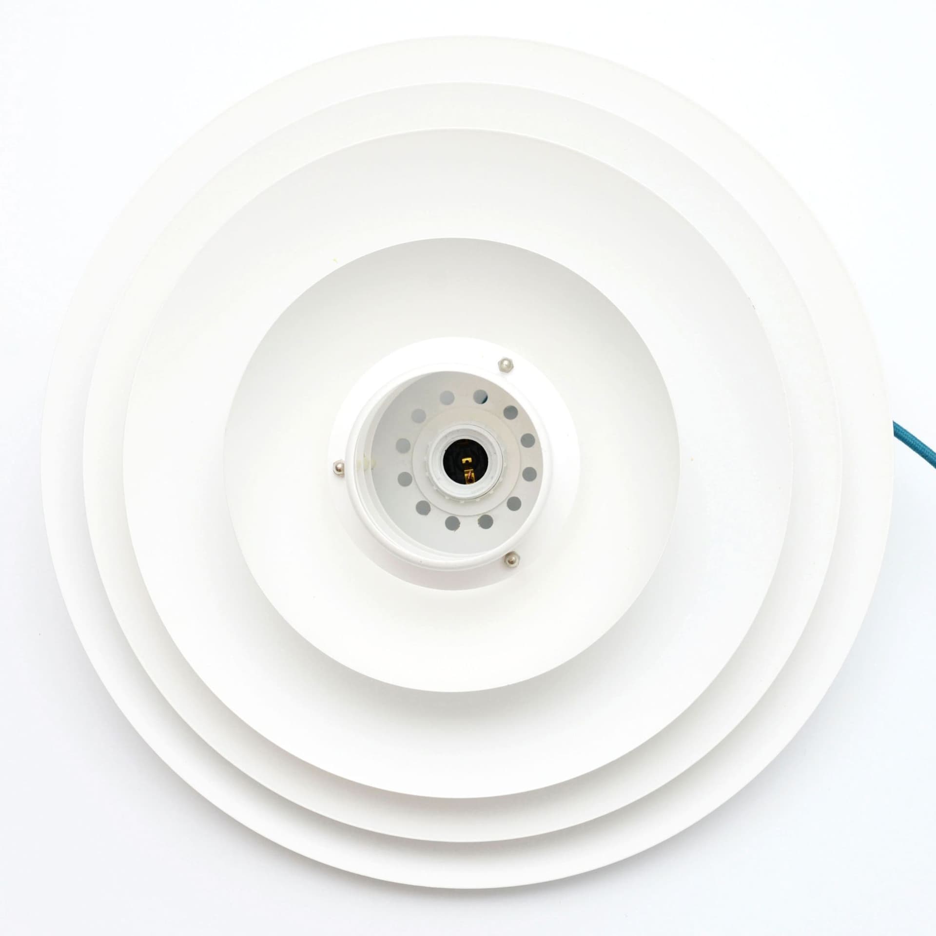 Pendant lamp Form Light, white metal, Denmark, 1970s. - 391053