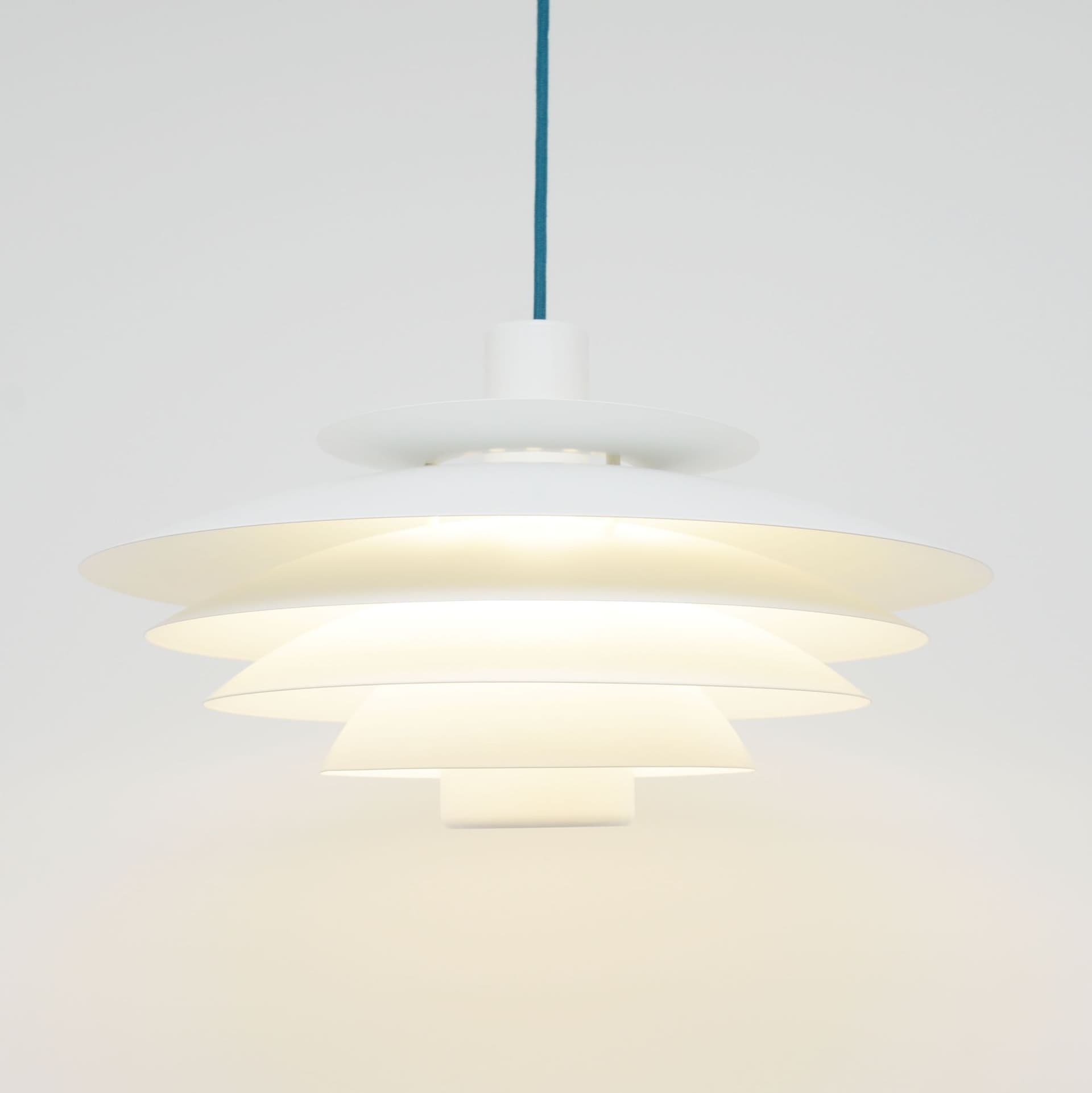 Pendant lamp Form Light, white metal, Denmark, 1970s. - 391051