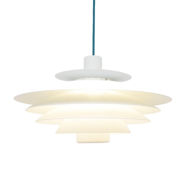 Pendant lamp Form Light, white metal, Denmark, 1970s. - DIMENSION