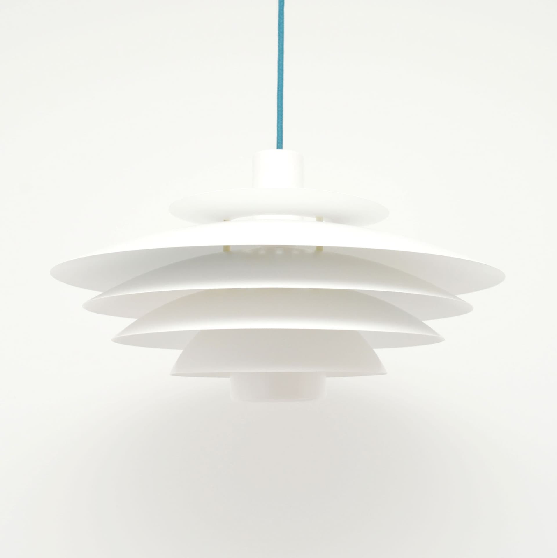 Pendant lamp Form Light, white metal, Denmark, 1970s. - 391049