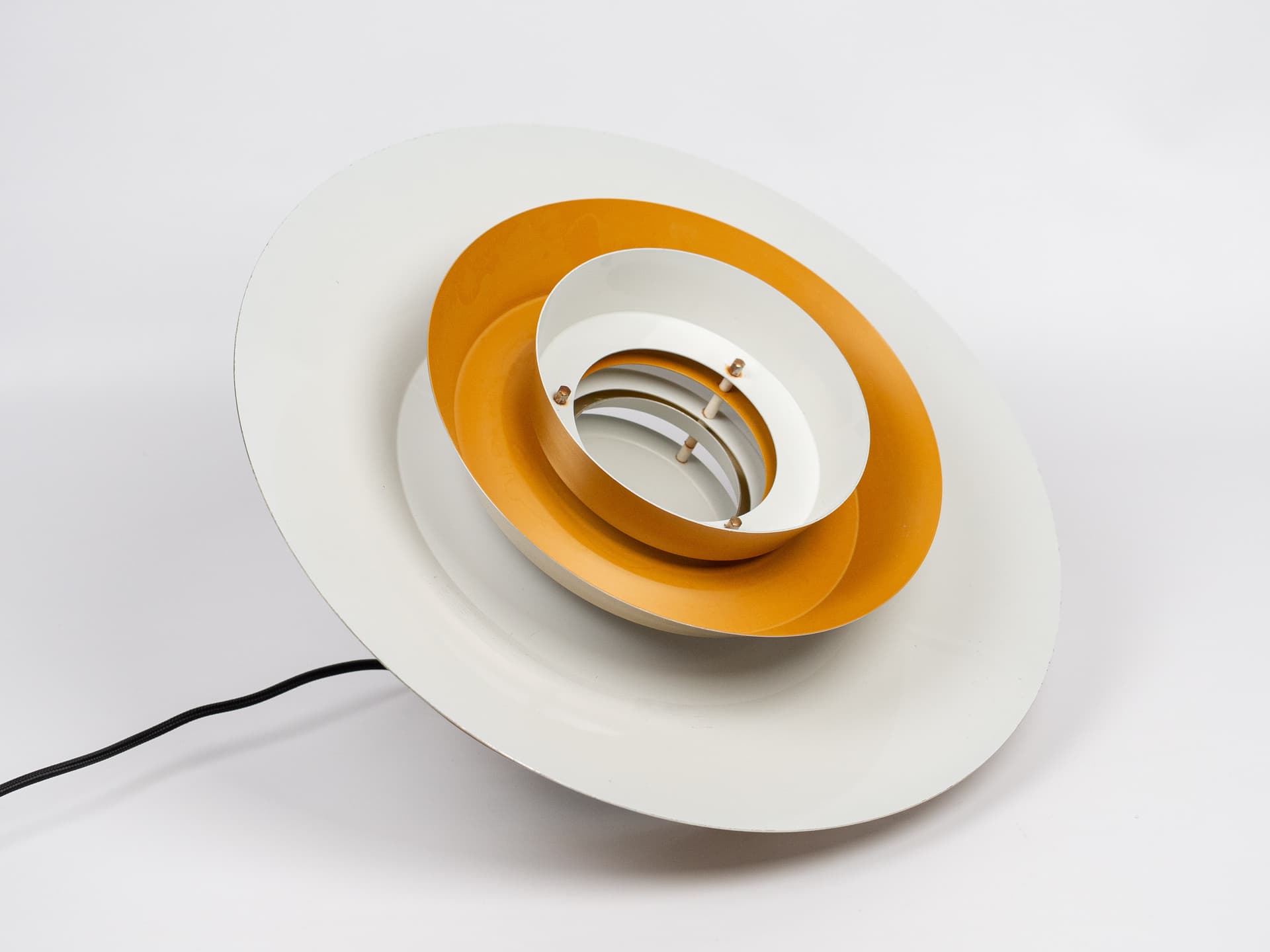 Pendant Lamp Trava, gold, metal, by C. Thore, Granhaga Metallindustri, Sweden, 1960s. - 391229