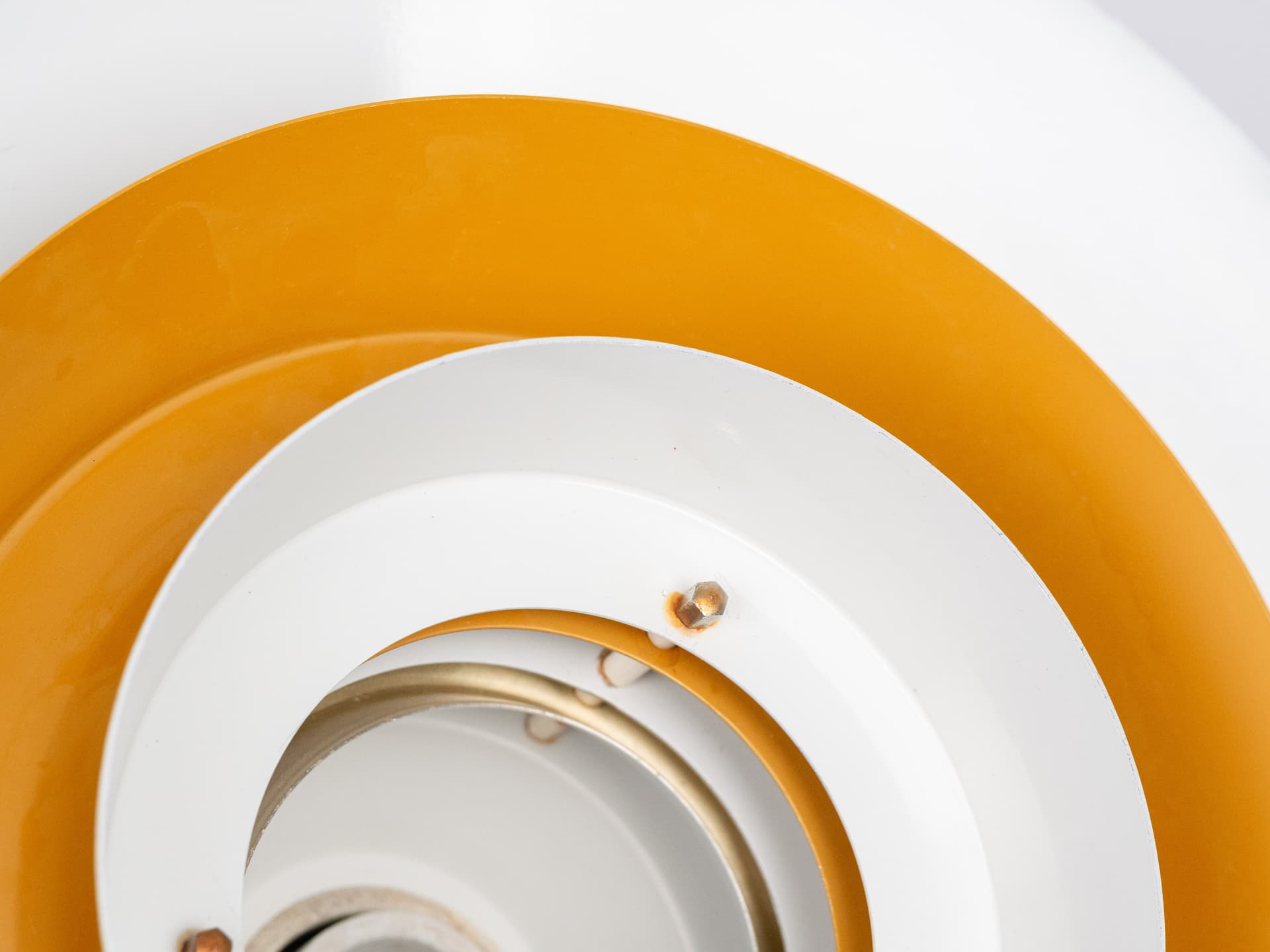 Pendant Lamp Trava, gold, metal, by C. Thore, Granhaga Metallindustri, Sweden, 1960s. - 391236