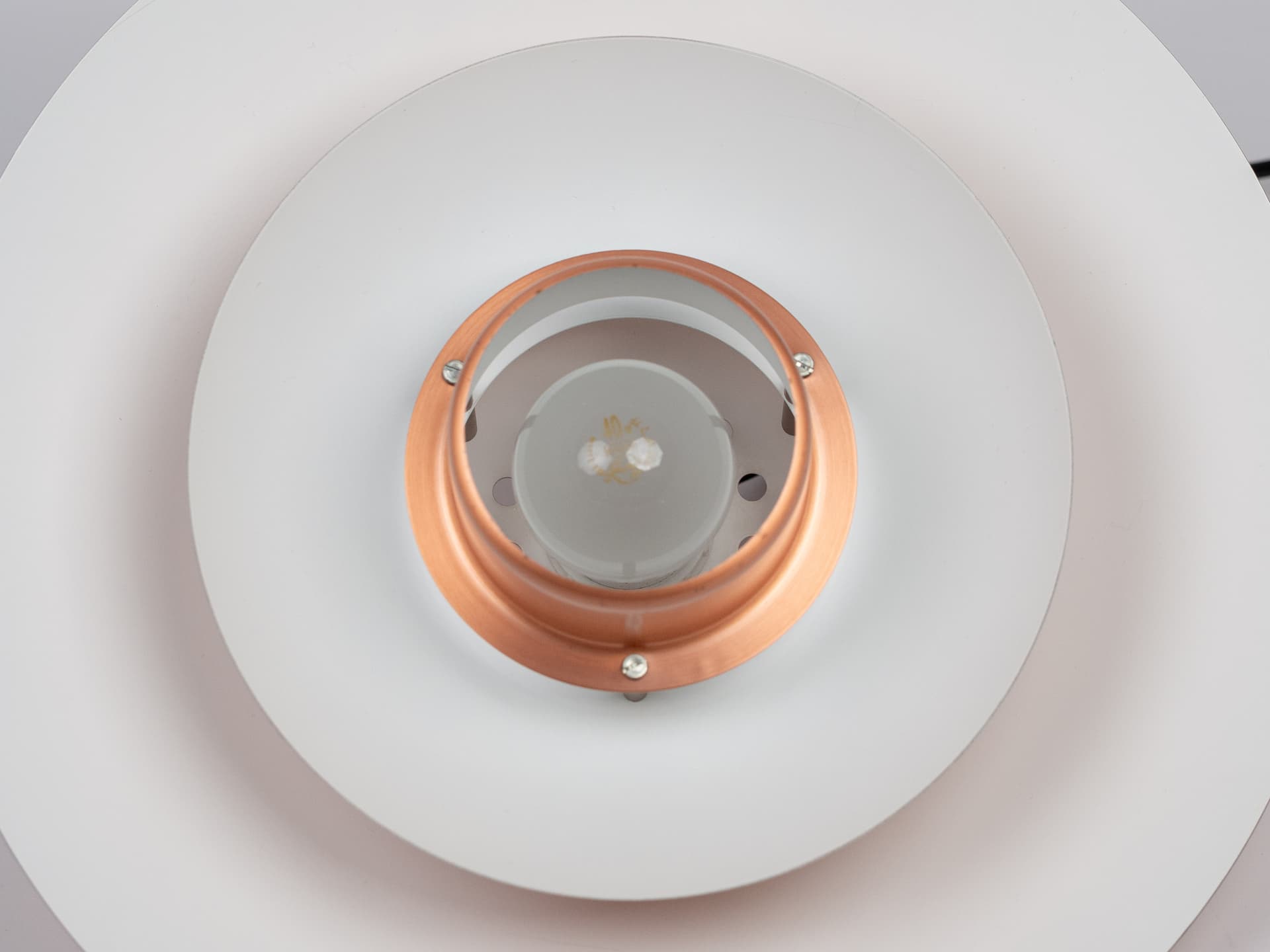 Pendant lamp, Form Light, copper, aluminium, Denmark, 1980s. - 391255