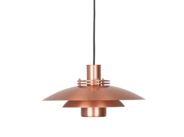 Pendant lamp, Form Light, copper, aluminium, Denmark, 1980s. - DIMENSION