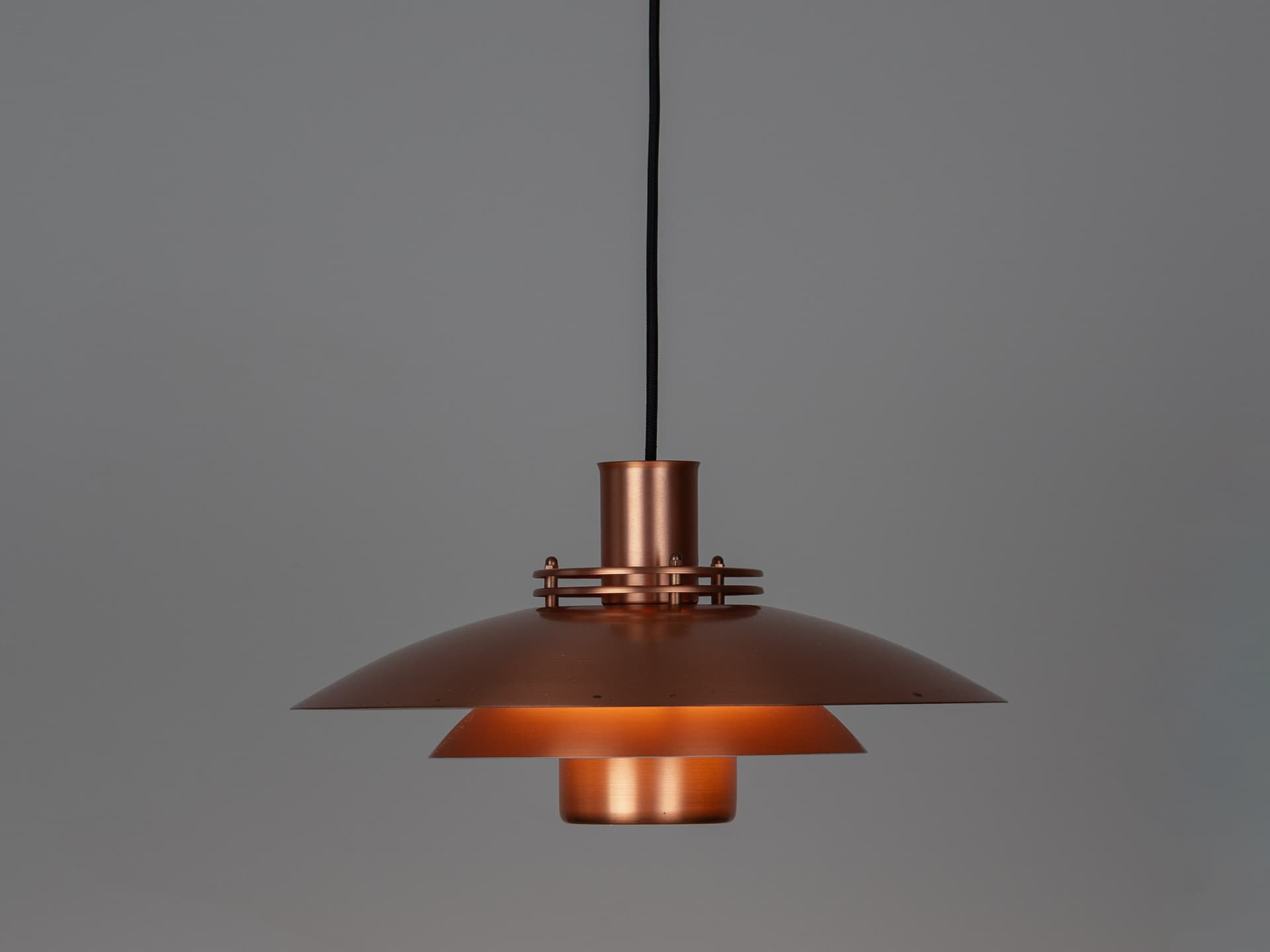 Pendant lamp, Form Light, copper, aluminium, Denmark, 1980s. - 391248