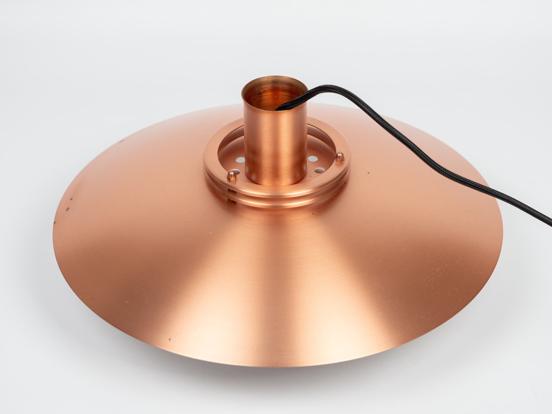 Pendant lamp, Form Light, copper, aluminium, Denmark, 1980s. - 391252