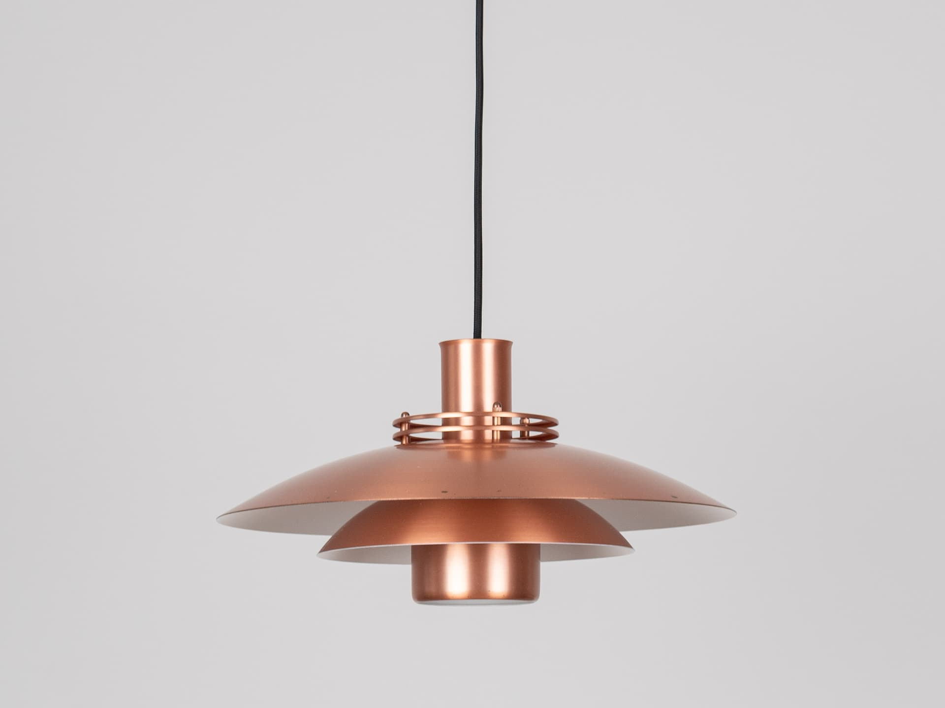 Pendant lamp, Form Light, copper, aluminium, Denmark, 1980s. - 391250