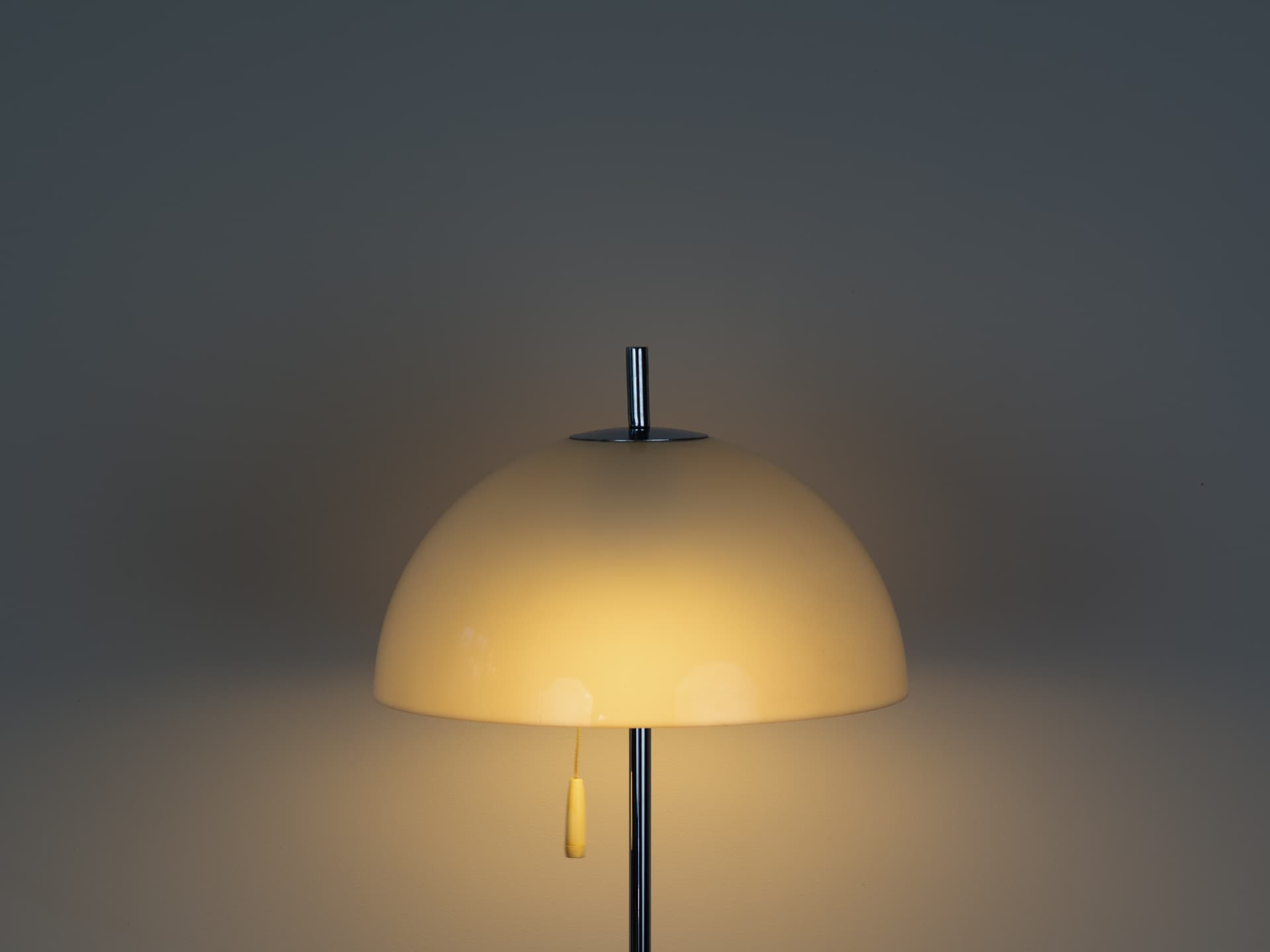 Table lamp Panthella, white, plastic, metal, by V. Panton, Louis Poulsen, Denmark, 1970s. - 391421