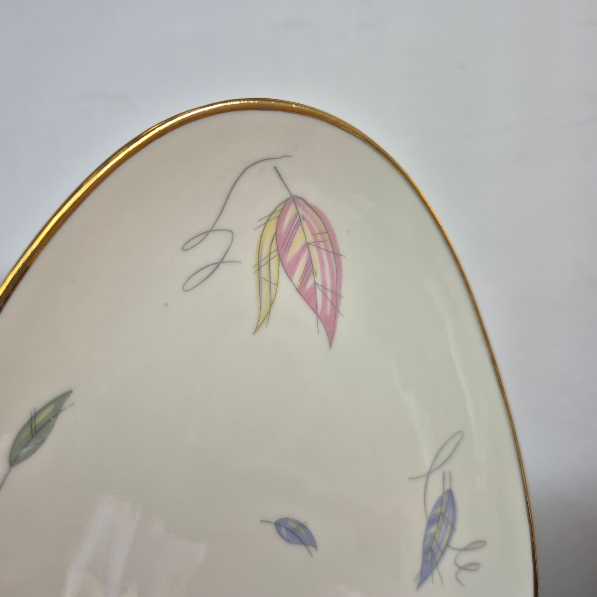Jam Dish Set, white porcelain, gold trim, Seltmann Weiden, Germany, 1970s. - 391521