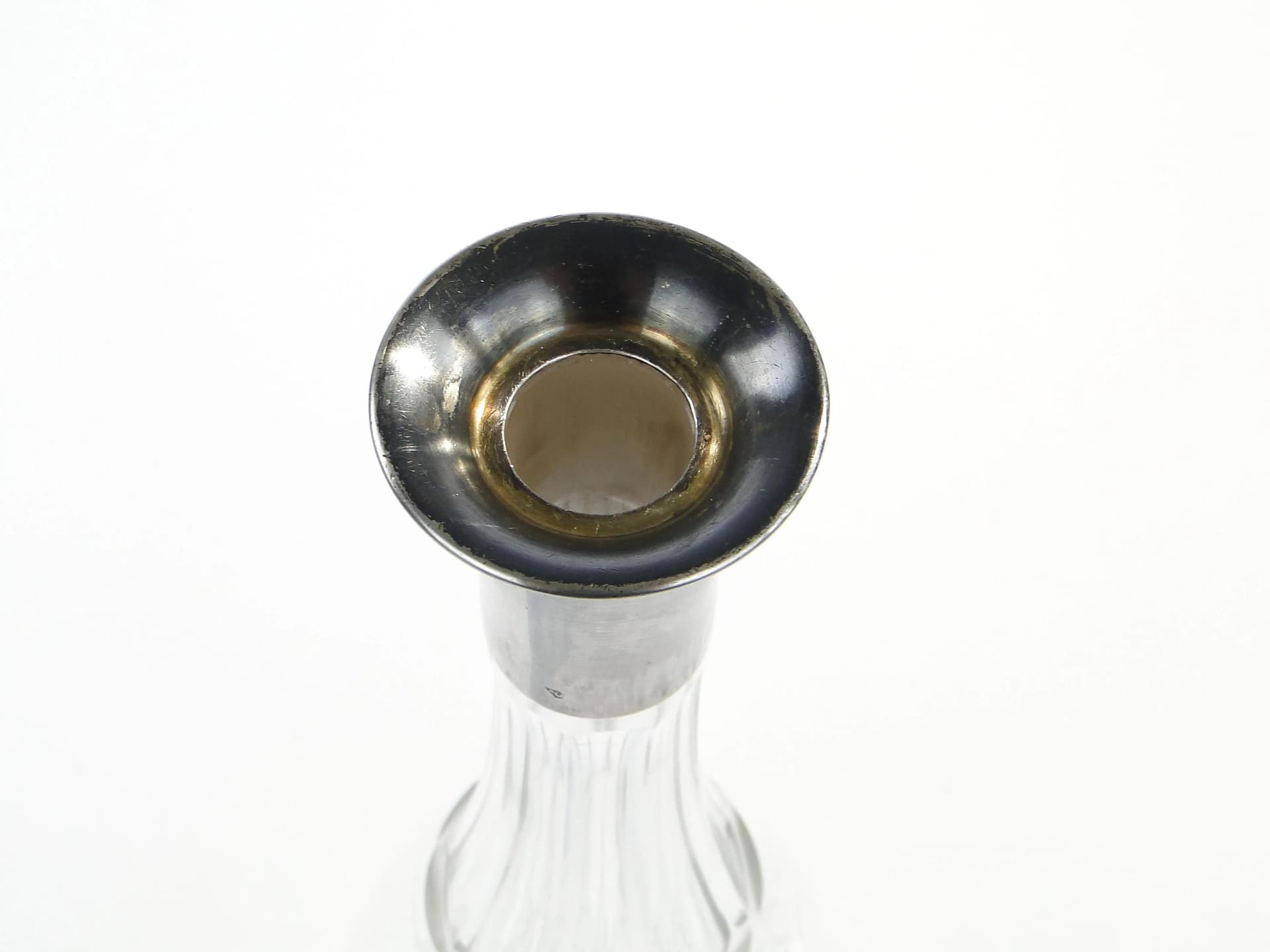 Wine Decanter, Belle Époque, clear crystal, silver, France, 19th c. - 391674