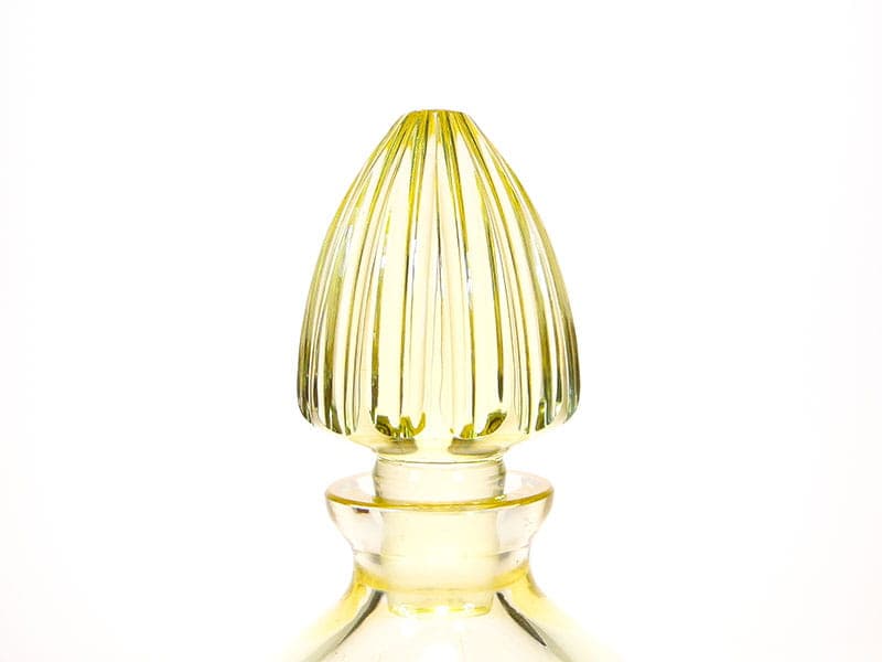 Decanter Beryl, yellow crystal, by I. Pastrankowa, Moser, 1950s - 391691