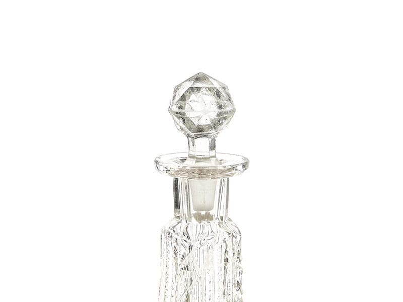 Decanter Art Deco, clear glass, Poland, 1930s - 391694