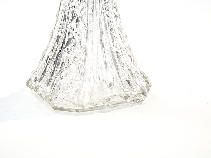 Decanter Art Deco, clear glass, Poland, 1930s - 391697
