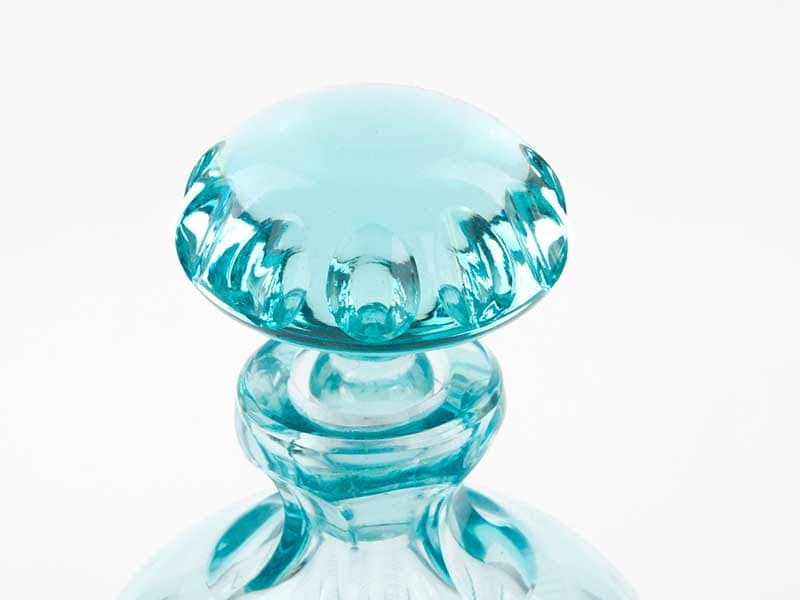 Decanter Beryl, green transparent crystal, by I. Pastrankowa, 1950s - 391739