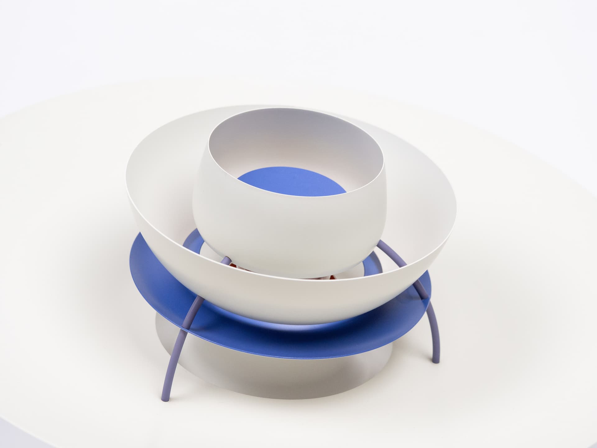 Pendant Lamp PH 5, white, metal, by P. Henningsen, Louis Poulsen, Denmark, 1980s. - 392307