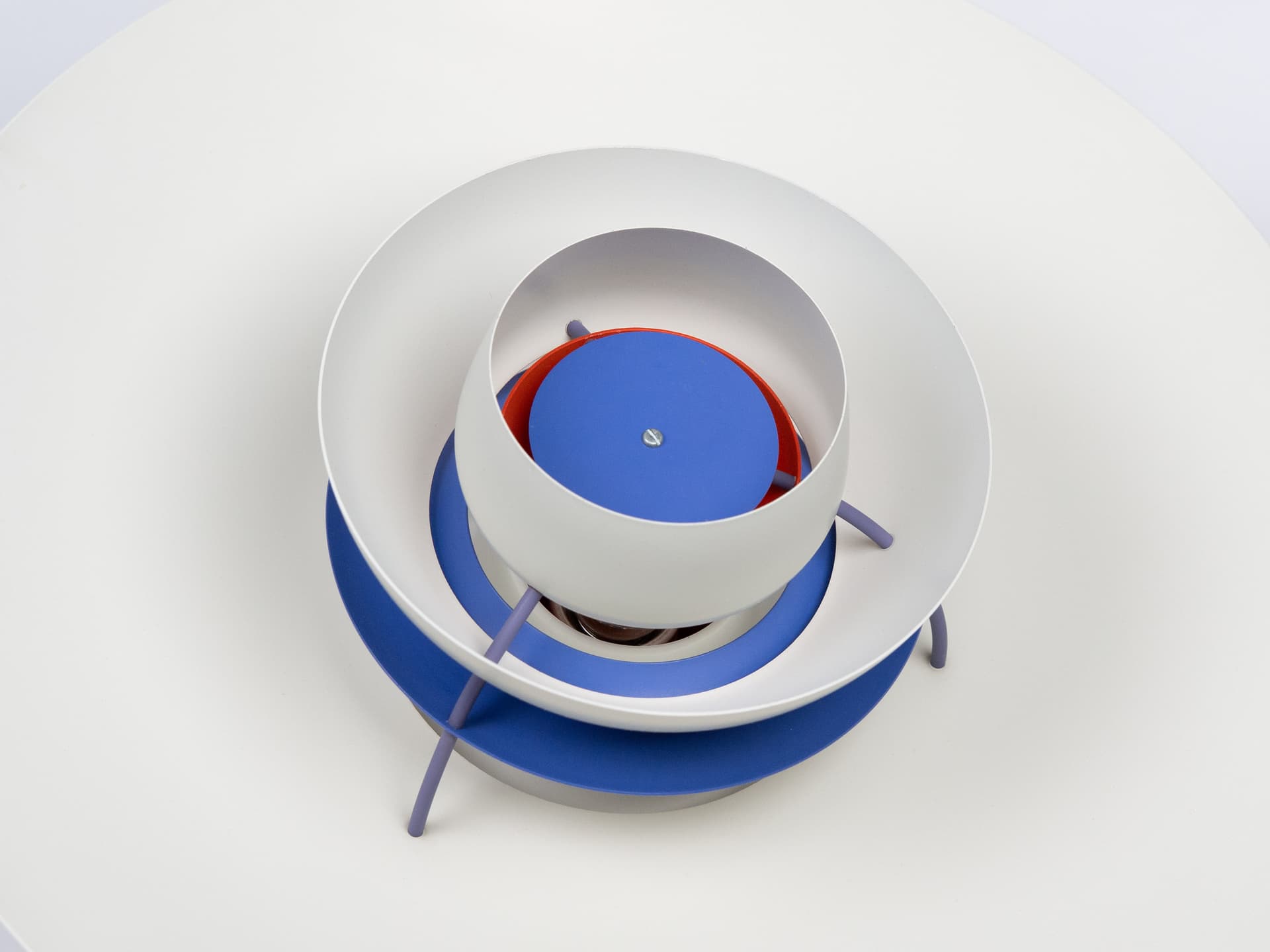 Pendant Lamp PH 5, white, metal, by P. Henningsen, Louis Poulsen, Denmark, 1980s. - 392308