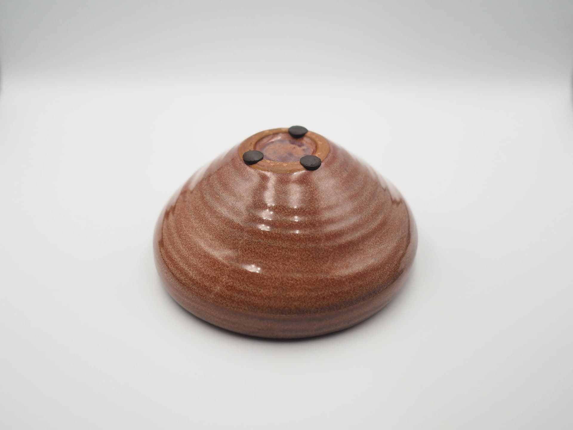 Miska ceramiczna, brązowy, kamionka, Dania, lata 60. - 28958