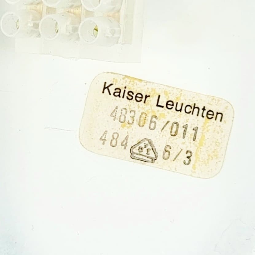 Kinkiet, szkło kryształowe transparentne, stal chromowana, Kaiser Leuchten, Niemcy, lata 60. - 392461