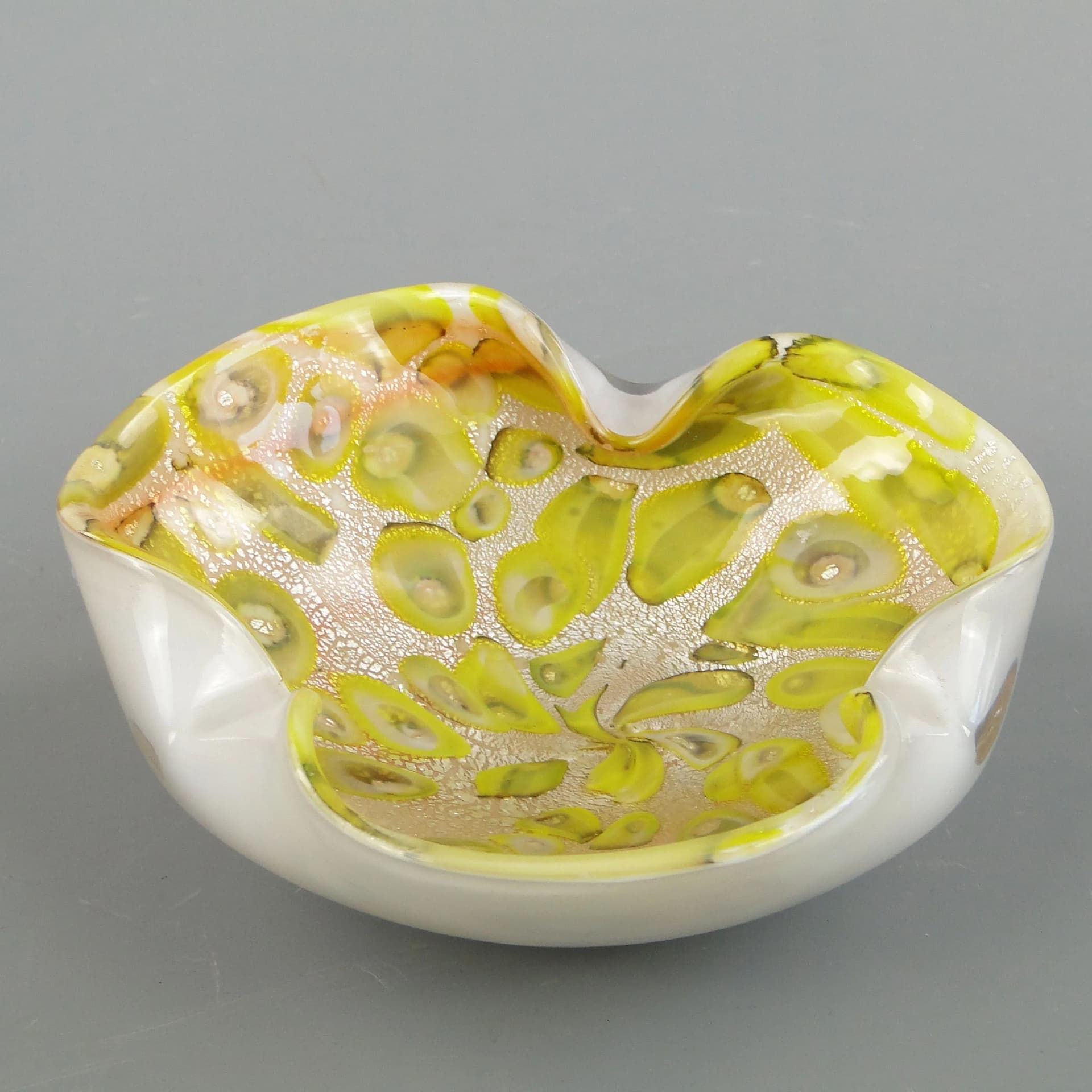 Centerpiece bowl Murano, multicolor glass, Galliano Ferro, Italy, 1950s. - 392613