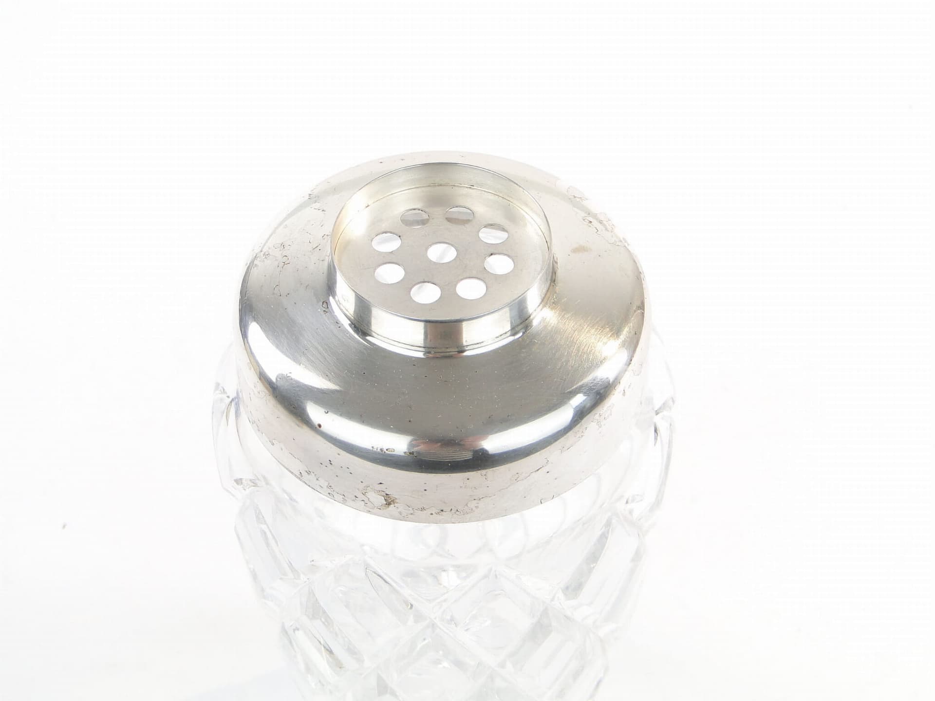 Shaker do drinków Art Deco, kryształ transparentny, metal srebrny, WMF, Niemcy, lata 50. - 393063