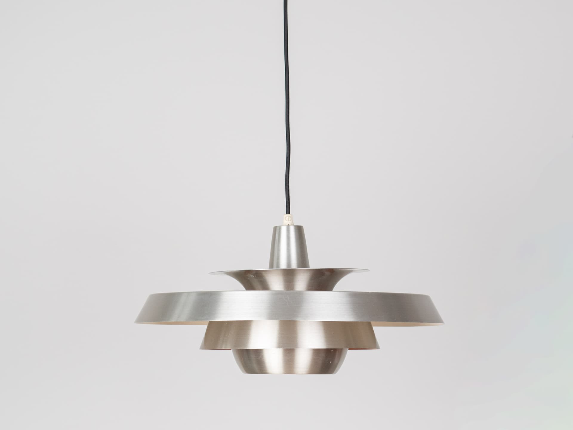 Pendant lamp Superlight, silver gold aluminium, by D. Mogensen, Denmark, 1980s. - 393131