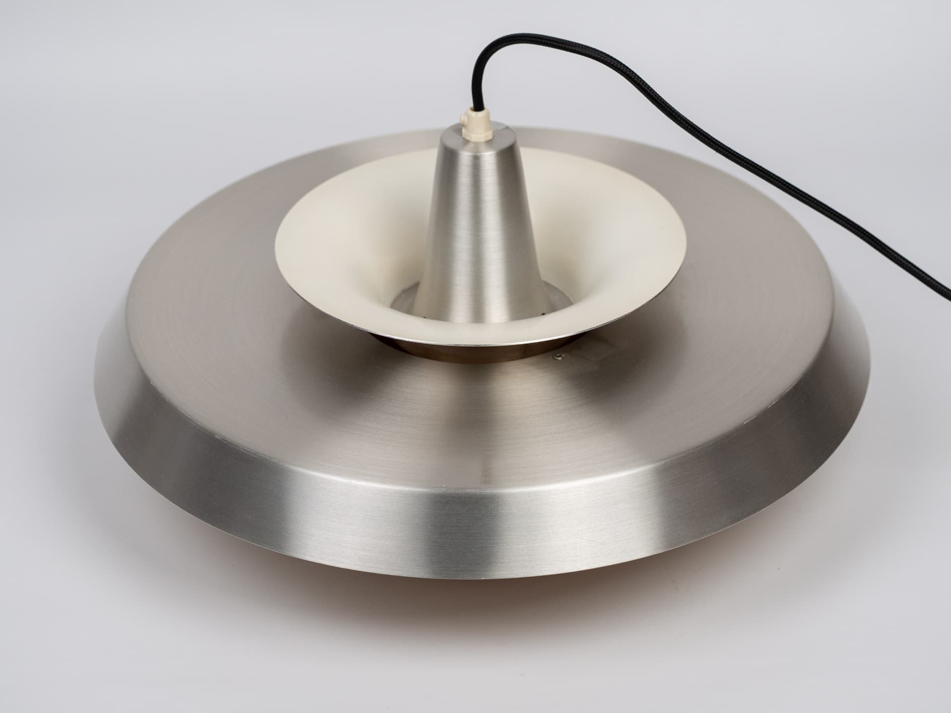 Pendant lamp Superlight, silver gold aluminium, by D. Mogensen, Denmark, 1980s. - 393140