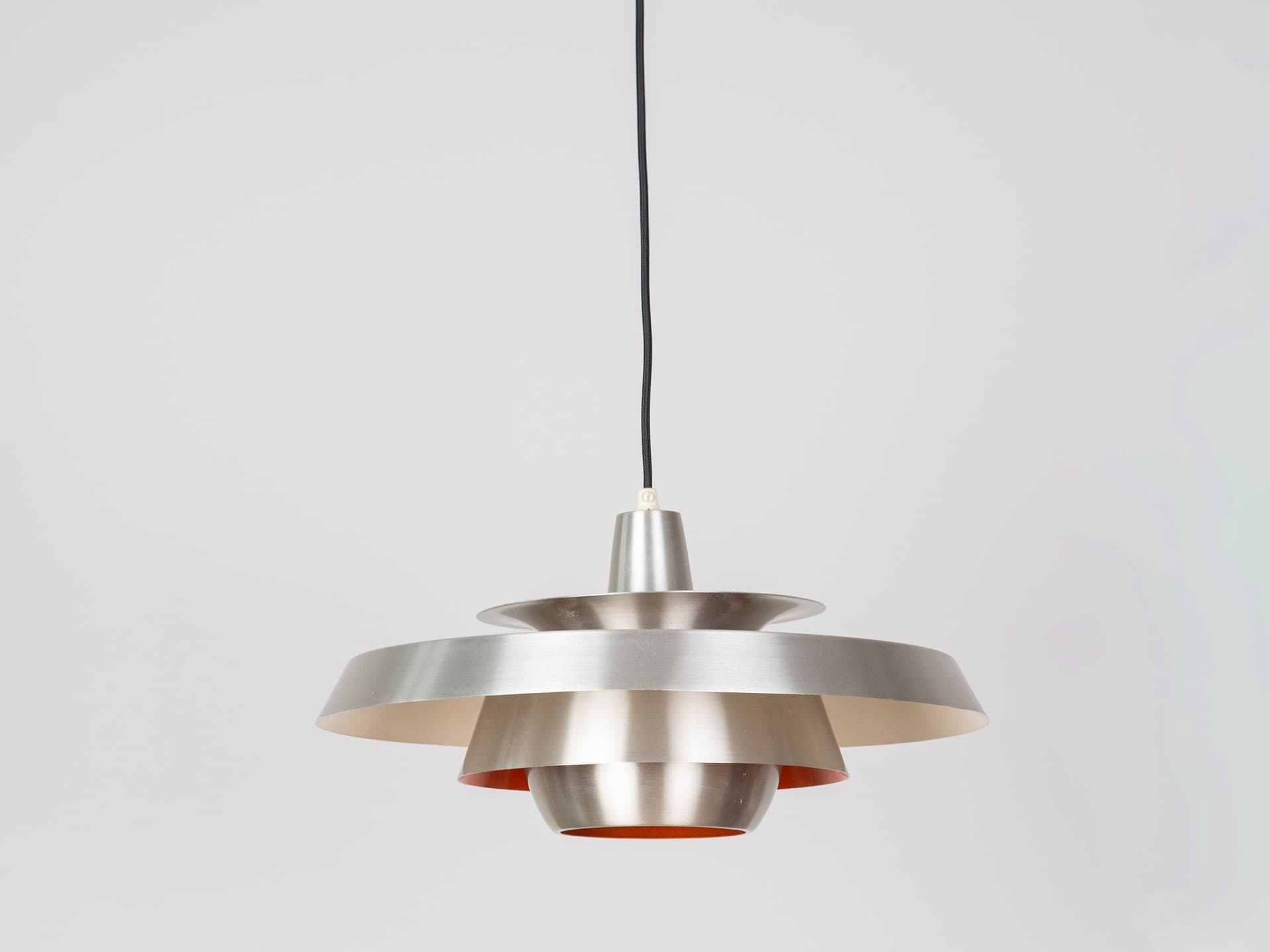 Pendant lamp Superlight, silver gold aluminium, by D. Mogensen, Denmark, 1980s. - 393134