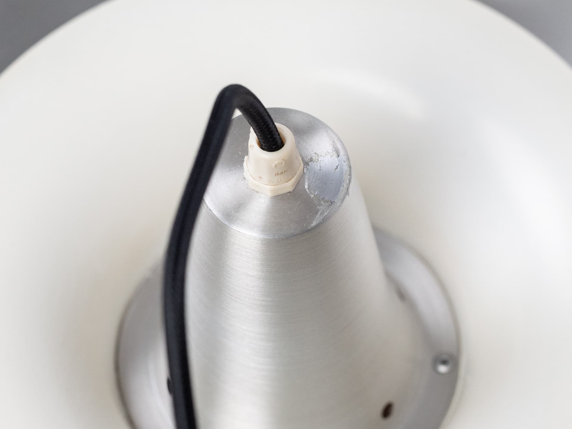 Pendant lamp Superlight, silver gold aluminium, by D. Mogensen, Denmark, 1980s. - 393136
