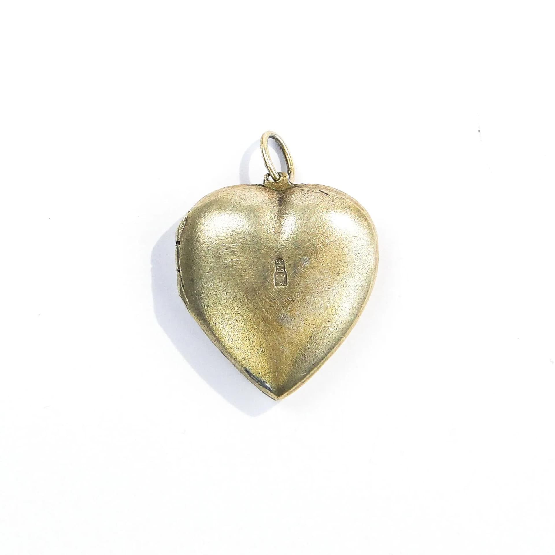 Heart locket, silver, red coral, Lithuania, 1960s - 393237