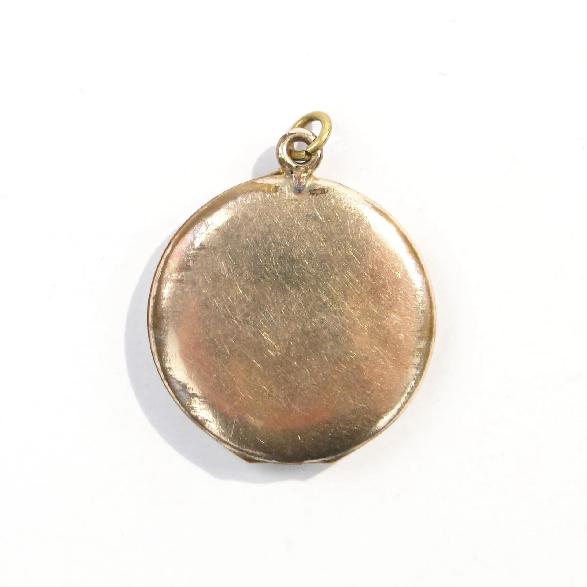 Geometric Locket, Art Nouveau, gilded brass gold, Austria, 19th century - 393254