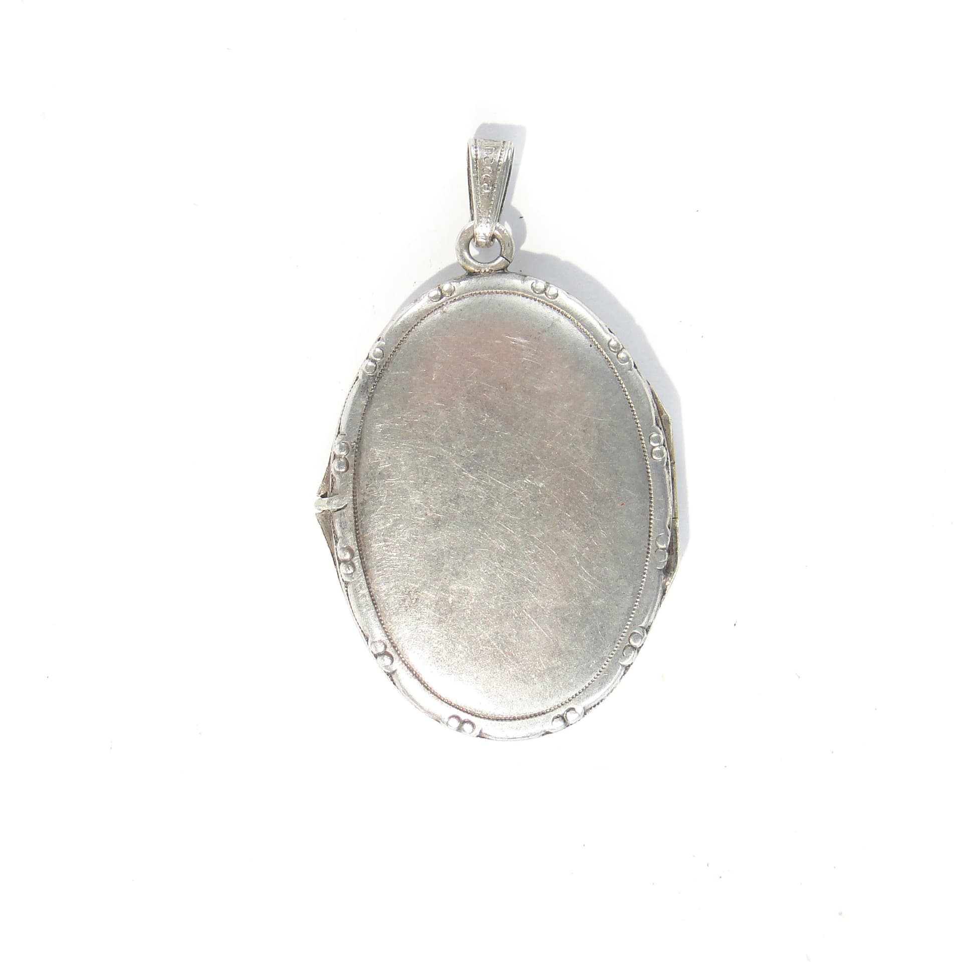 Elliptical locket, silver, silver, early 20th c. - 393283