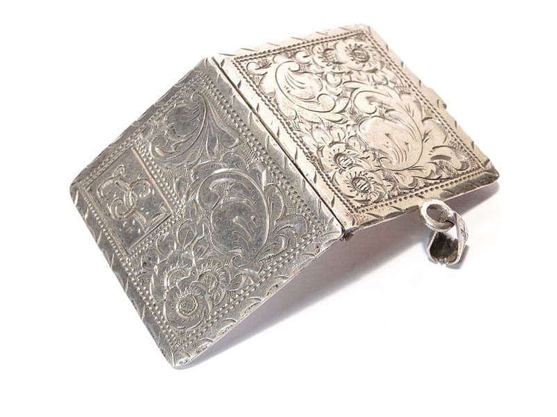 Book Locket, silver, Czechoslovakia, 1920s - 393298