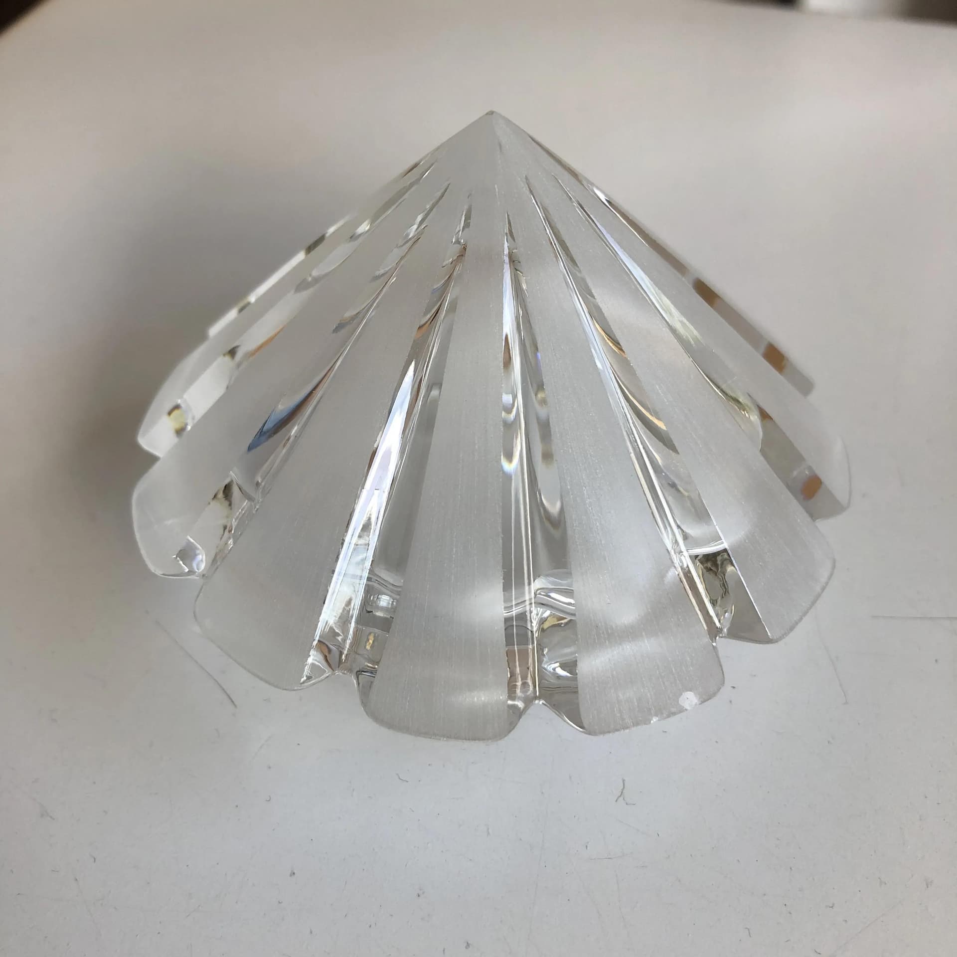 Pair of wall sconces Art Deco, golden brass, N-Leuchten, Germany, 1980s. - 28805