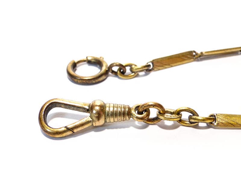Pocket Watch Chain, gilded brass gold, Austria, 19th century - 393328