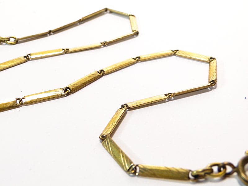 Pocket Watch Chain, gilded brass gold, Austria, 19th century - 393324