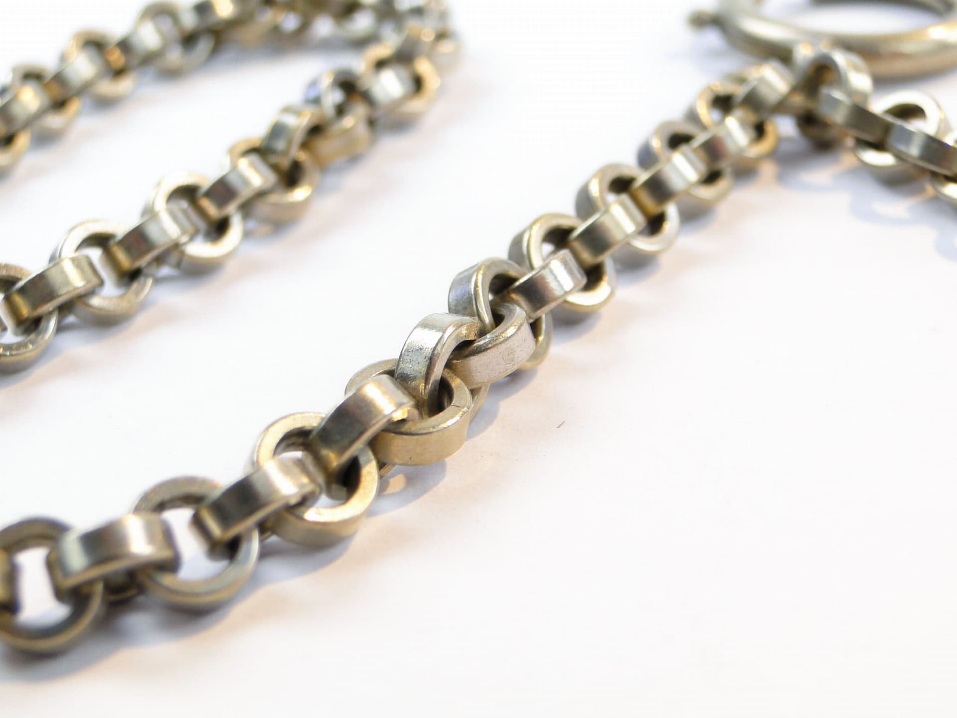Pocket Watch Chain, yellow citrine, silver metal, Austria, 1880s - 393340