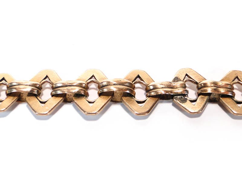 Pocket Watch Albert Chain with Medallion, gold-plated brass gold, glass clear, Austria, early 20th century - 393364