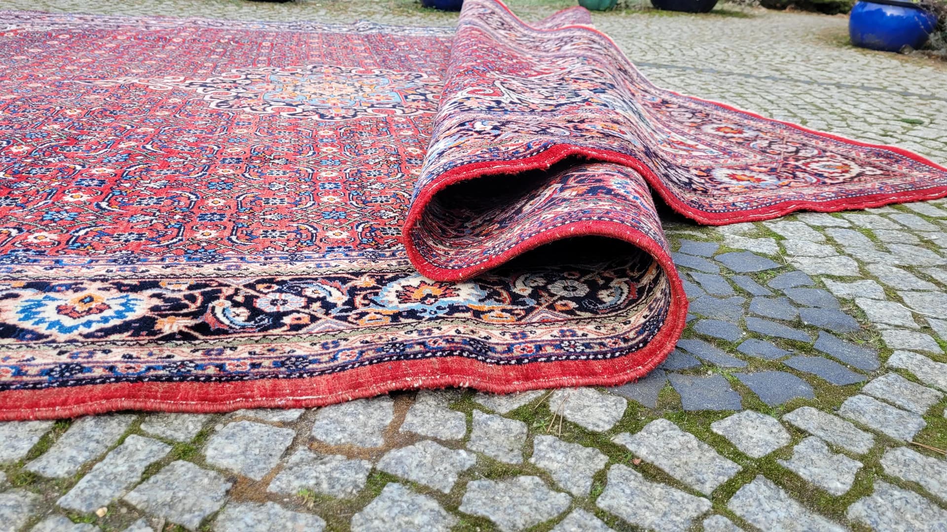 Rug Bidjar Takab 285x385 cm, red, wool, Iran, 1990s. - 393454