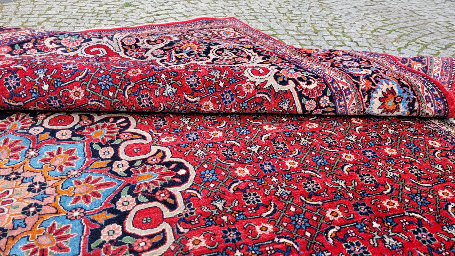 Rug Bidjar Takab 285x385 cm, red, wool, Iran, 1990s. - 393453