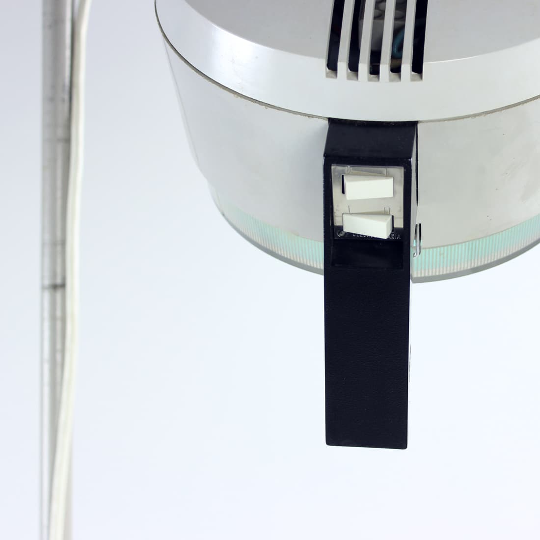 Lampa podłogowa lekarska, szary, stal, Czechosłowacja, lata 50. - 393504