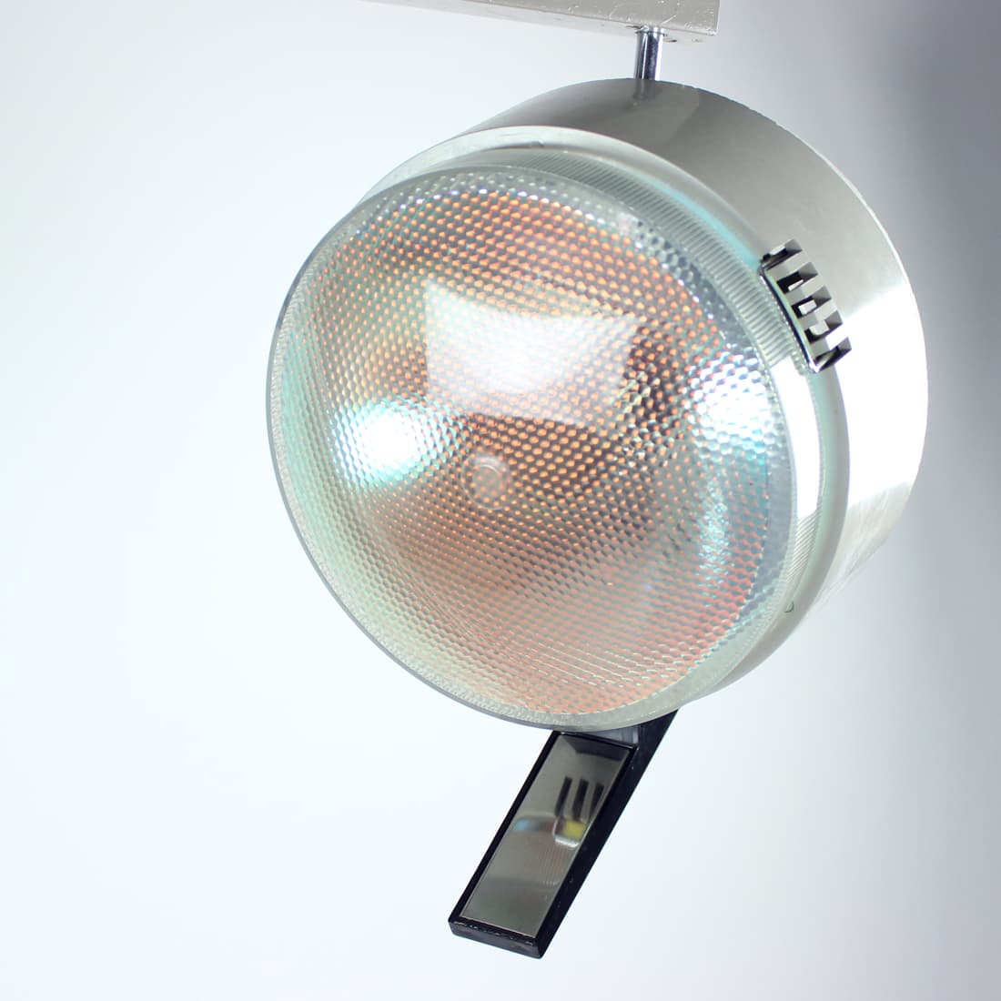 Lampa podłogowa lekarska, szary, stal, Czechosłowacja, lata 50. - 393494