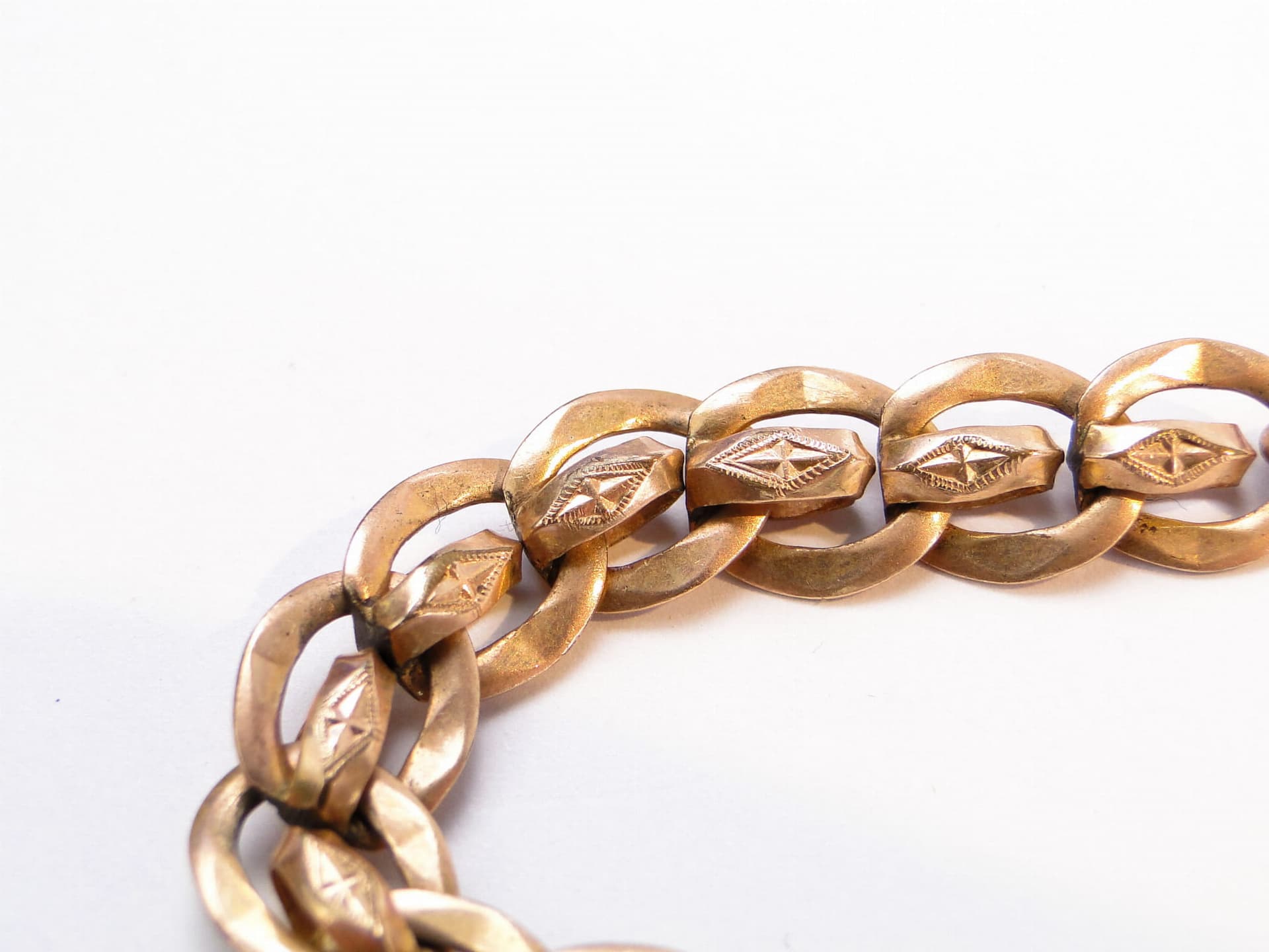 Pocket Watch Chain with Locket, gilded brass gold, Austria, 1880s - 393551
