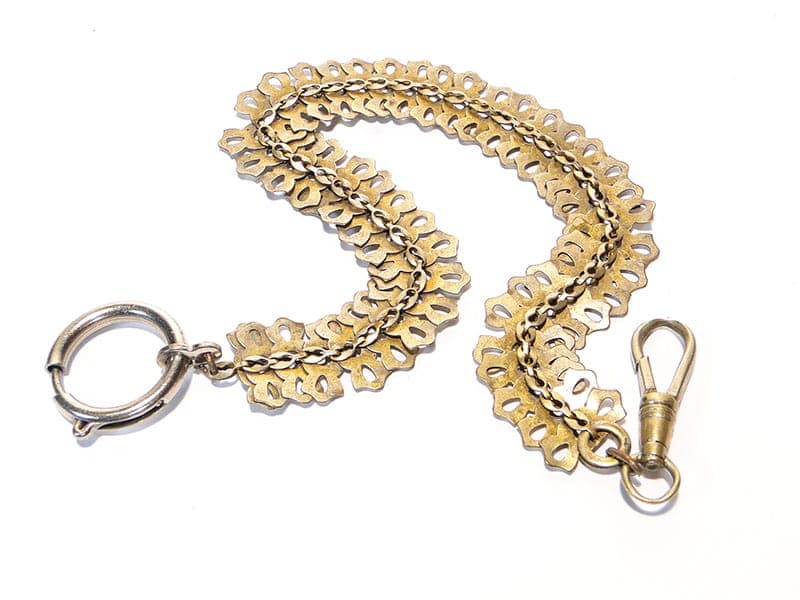 Albert chain, gold brass silver, Austria, 19th century - 393568