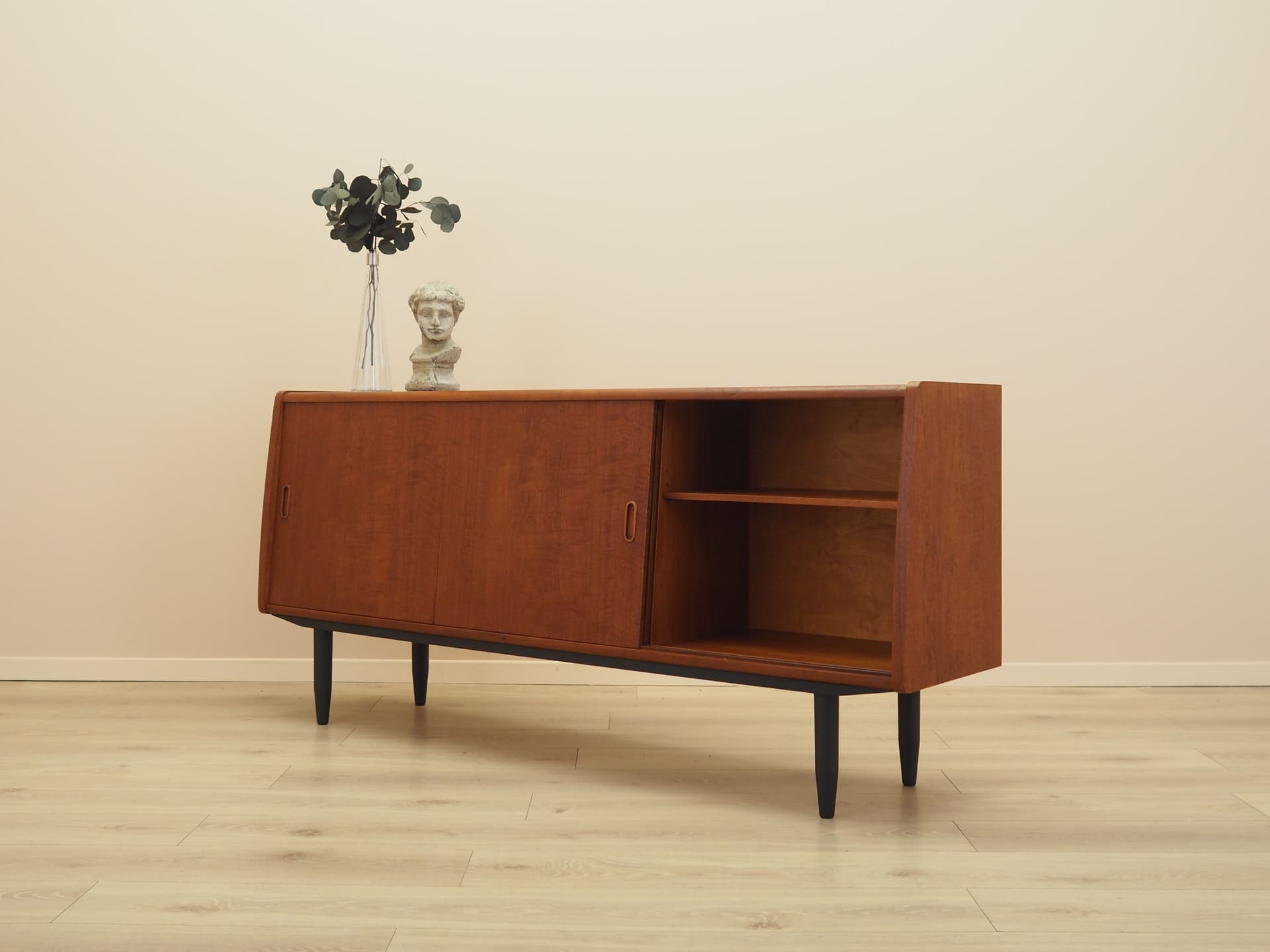 Sideboard Westergaards Møbelfabrik, teak brązowy, Dania, lata 70. - 393594