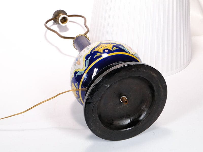 Table lamp amphora, Art Deco, cobalt porcelain, Spain, 1930s - 393837