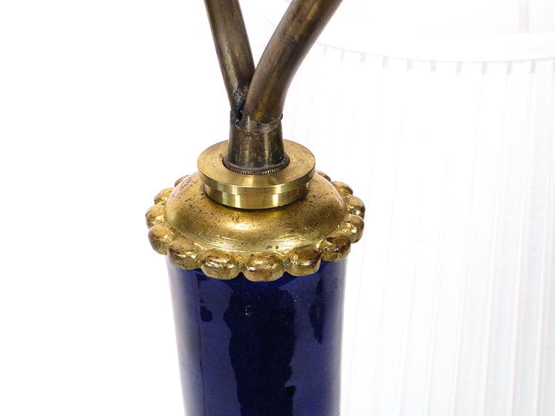 Table lamp amphora, Art Deco, cobalt porcelain, Spain, 1930s - 393830