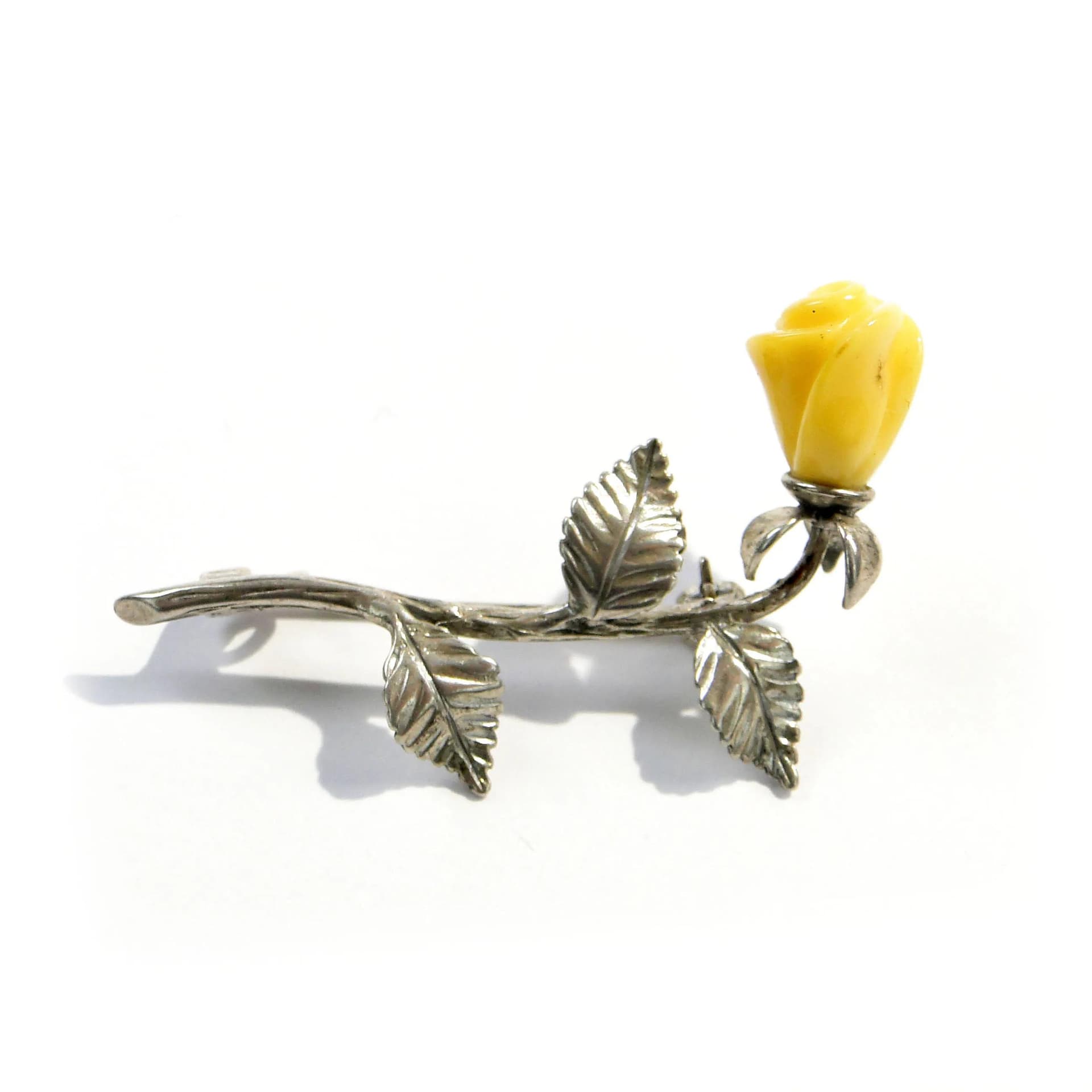 Brooch Art déco, silver, ivory, Poland, 1930s. - 393896