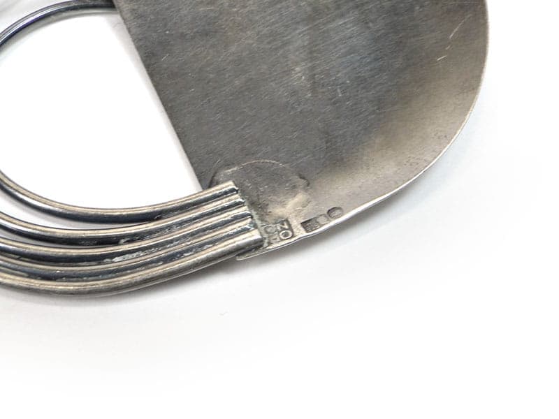 Brooch, modernist, silver, Orno, Poland, 1980s - 393906