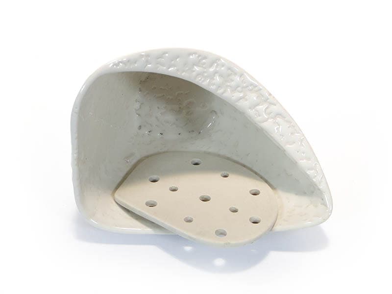 Vase New Look, white porcelain stoneware, by W. Gołajewska, Poland, 1960s. - 393990